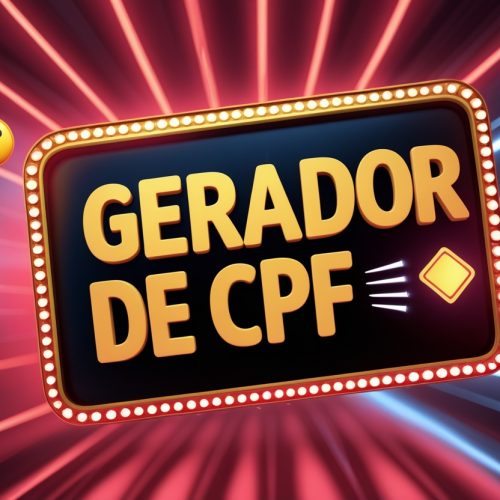 GERADOR DE CPF ALEATÓRIO: Gere até 100 CPFs Válidos com Apenas um Clique